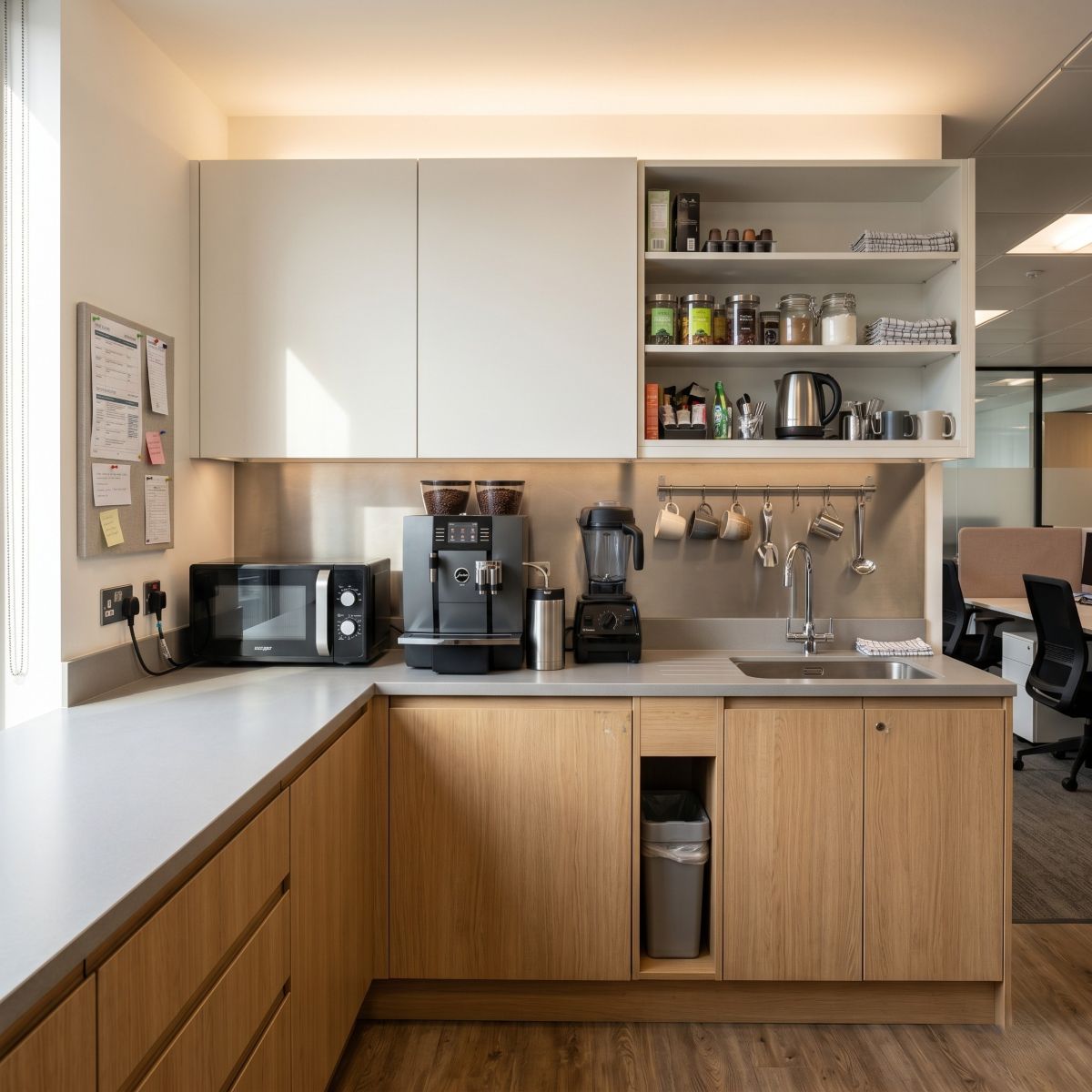 Office Kitchen Cleaning in Workplaces Without Dishwashers